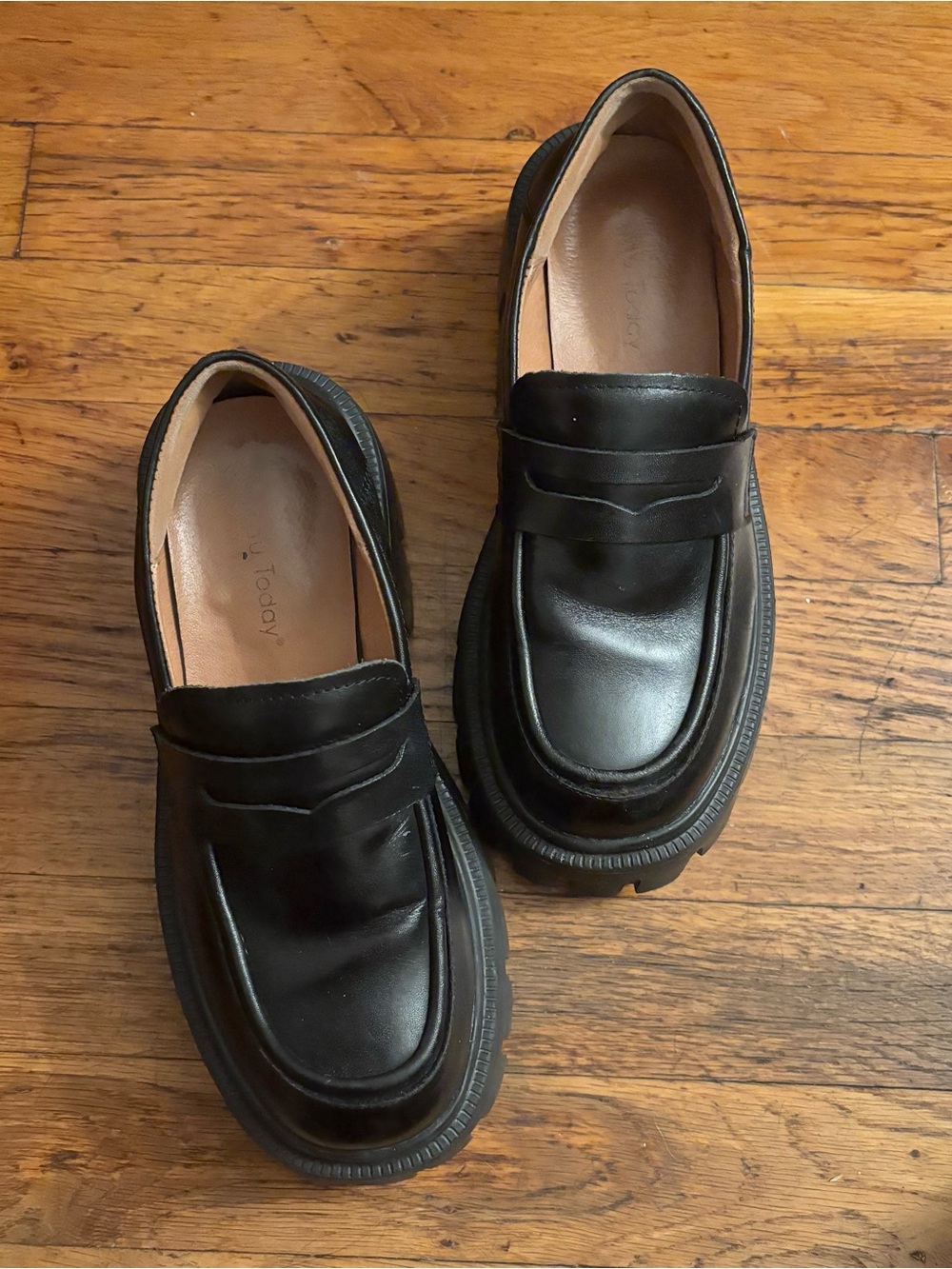 Classic Black Leather Penny Loafers for Men